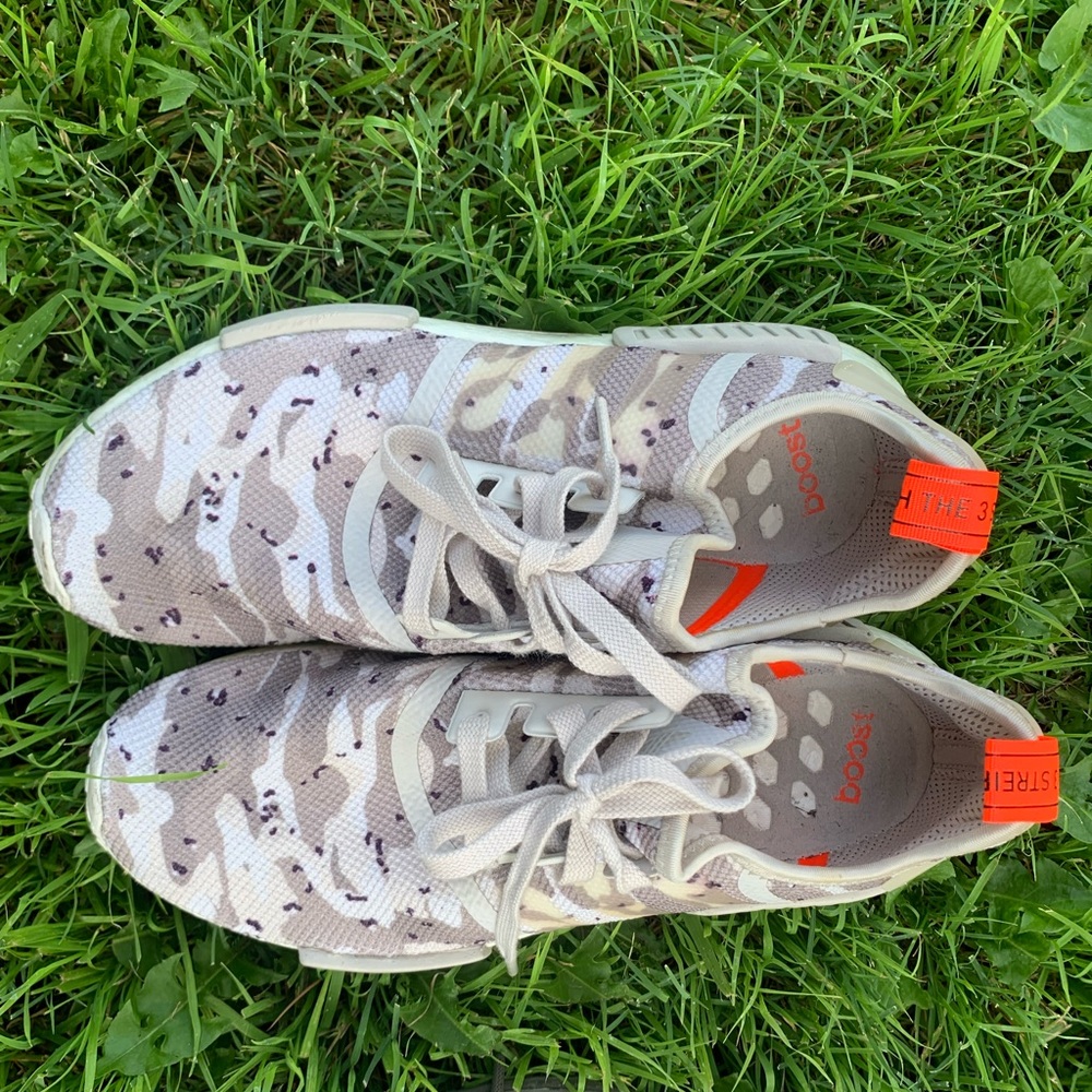 Adidas NMD’s Men’s Gray & White Camo
